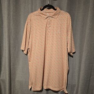 Rhoback Peaches Patterned Polo